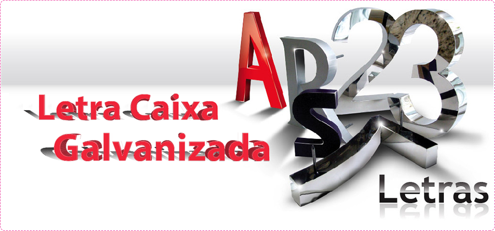 Letra Caixa Chapa Galvanizada Parauapebas PA